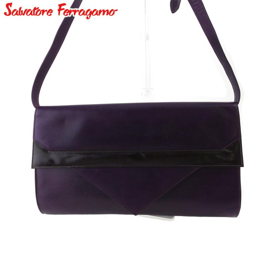 Salvatore Ferragamo クラッチバッグ パープル Ferragamo フェラガモ