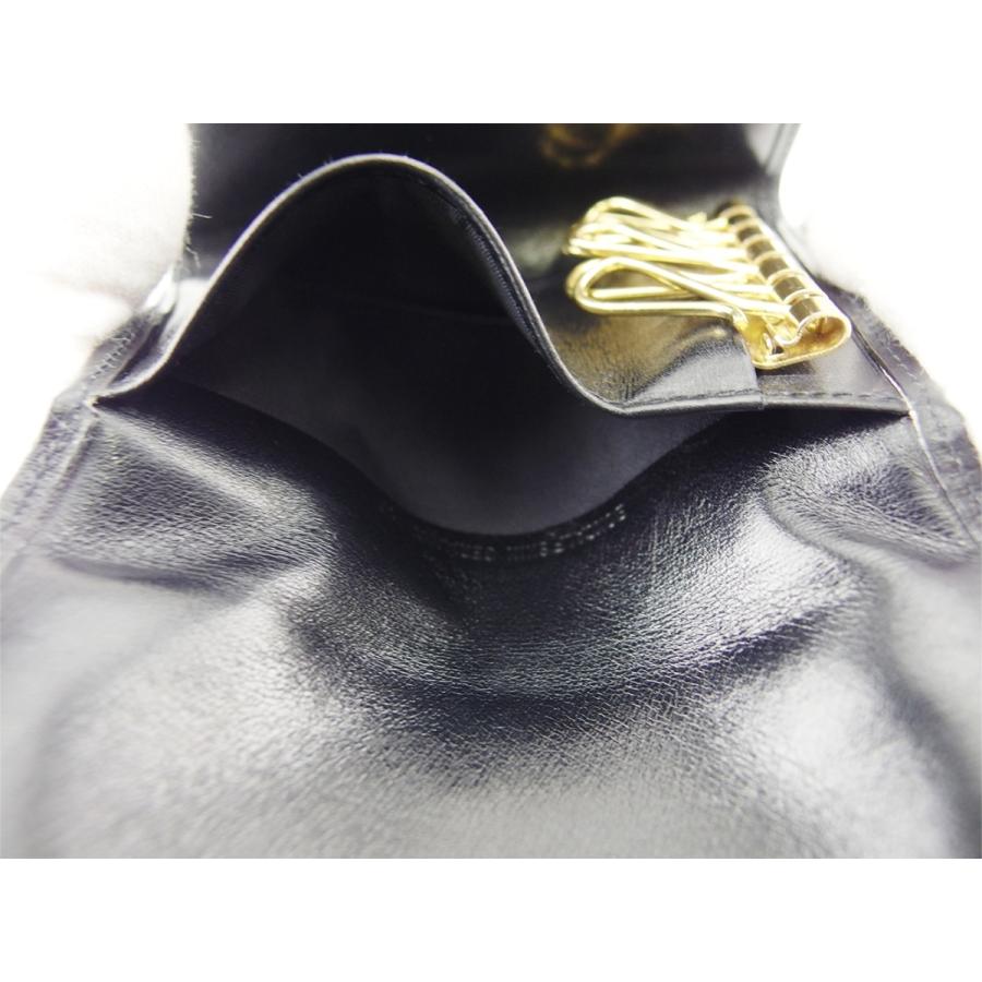 【週末タイムSALE★30％OFF】ダンヒル キーケース 6連キーケース メンズ ロングテールロゴ ブラック ゴールド 中古_5
