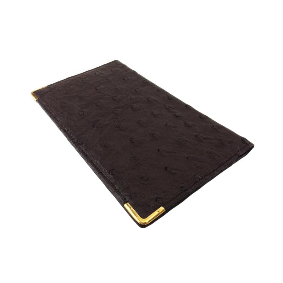 【GWタイムSALE★30％OFF】グッチ 長札入れ 札入れ レディース メンズ オールドグッチ オーストリッチ ブラウン ゴールド 中古_3