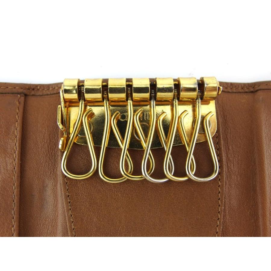 ディオール メンズ キーケース 6連キーケース レディース メンズ 中古 オールドディオール T399 ハニカム Dior 財布 帽子 ファッション小物 中古 ブランドデポtokyo