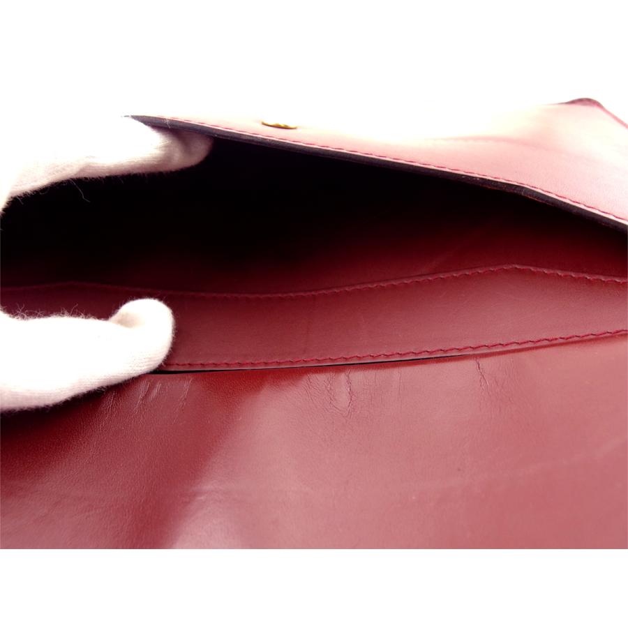 【週末タイムSALE★30％OFF】カルティエ クラッチバッグ セカンドバッグ バッグ レディース メンズ マストライン ボルドー ゴールド 中古