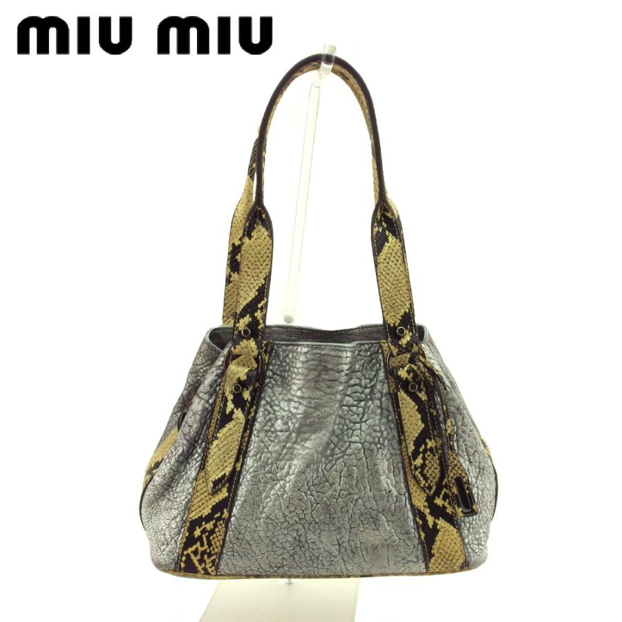 miu ミュウミュウ トートバッグ トート ショルダー バッグ レディース 