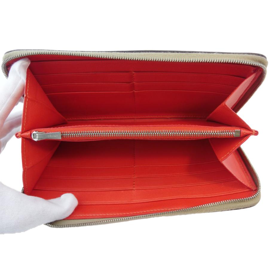 CELINE 【30％OFFクーポン】セリーヌ 長財布 ラウンドファスナー 財布