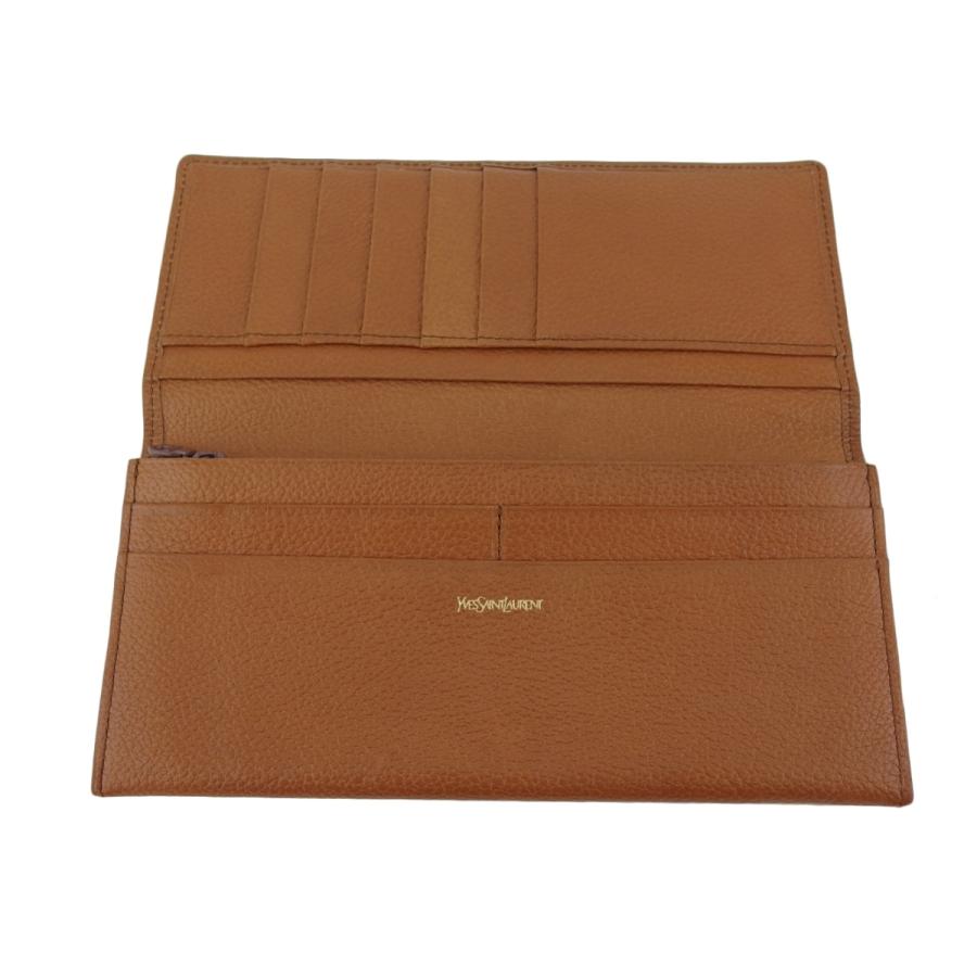 サンローラン 長財布 ファスナー付き 財布 レディース メンズ YSLロゴ  