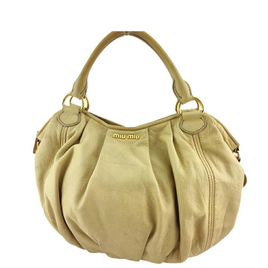 30%OFFクーポン】ミュウミュウ MIUMIU トートバッグ タック入り