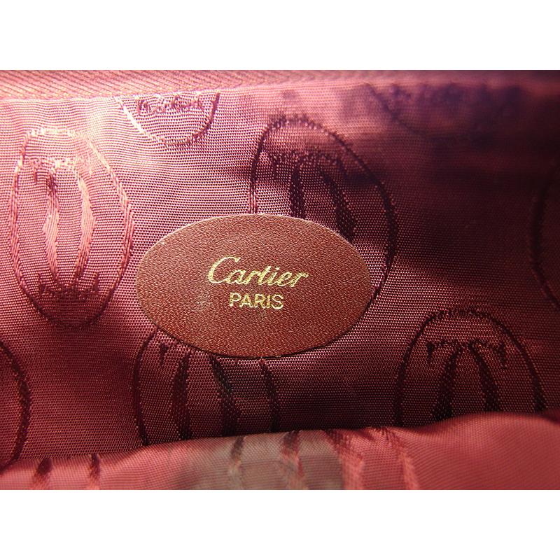 【週末タイムSALE★30％OFF】カルティエ クラッチバッグ セカンド バッグ レディース メンズ ポーチ付き マストライン Cartier 中古_9