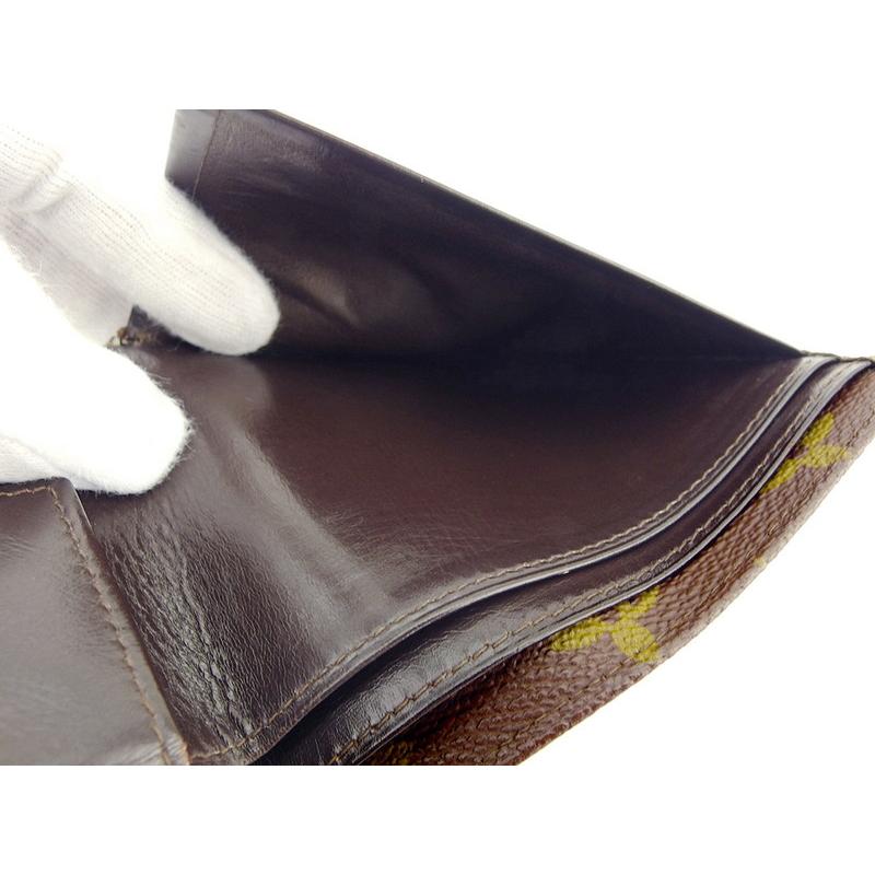 【週末タイムSALE★30％OFF】ルイ ヴィトン 二つ折り 財布 ミニ財布 レディース メンズ ヴィンテージ モノグラム LOUIS VUITTON 中古_8