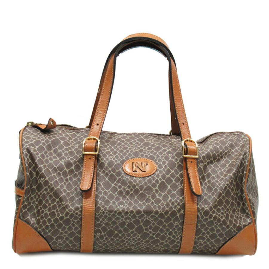 【X'masセール★30%OFF】ニナリッチ NINA RICCI ボストンバッグヌーボー ブラウン ベージュ ゴールド レディース 中古 Xmasセール☆30%OFFクーポン】ニナリッチ NINA RICCI ボストンバッグ