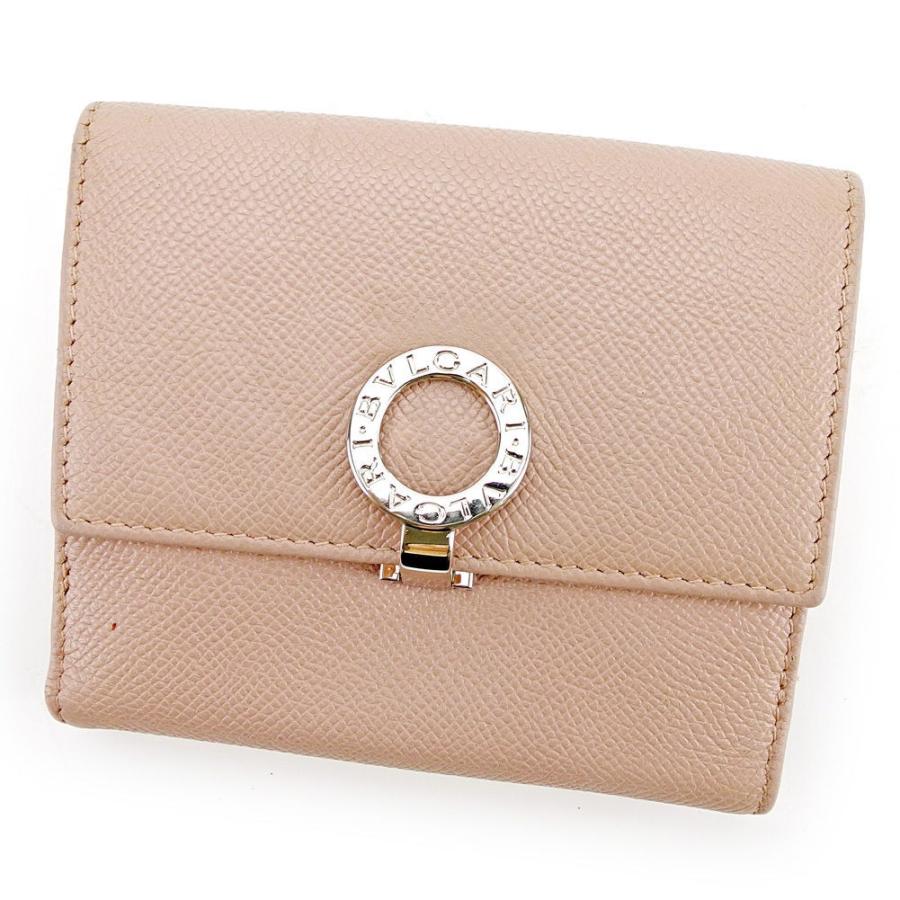 ブルガリ　未使用品に近い　ピンクレザー 折財布　ダブルホック　レディース 楽天市場】BVLGARI ブルガリ小銭入れ付きWホック二つ折財布