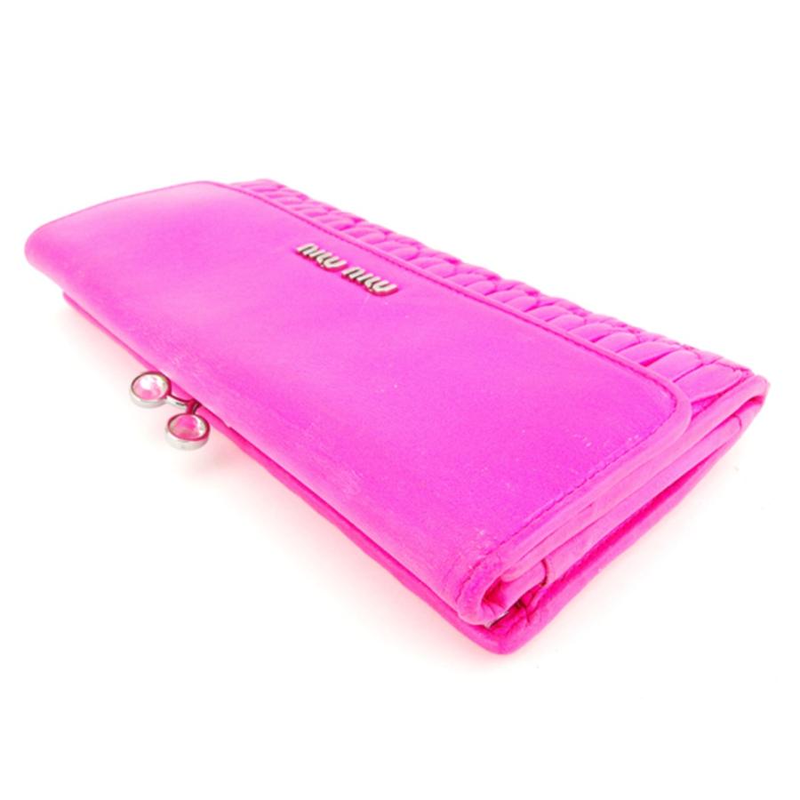 miu miu（ミュウミュウ） がま口 財布 長財布 レディース マテラッセ