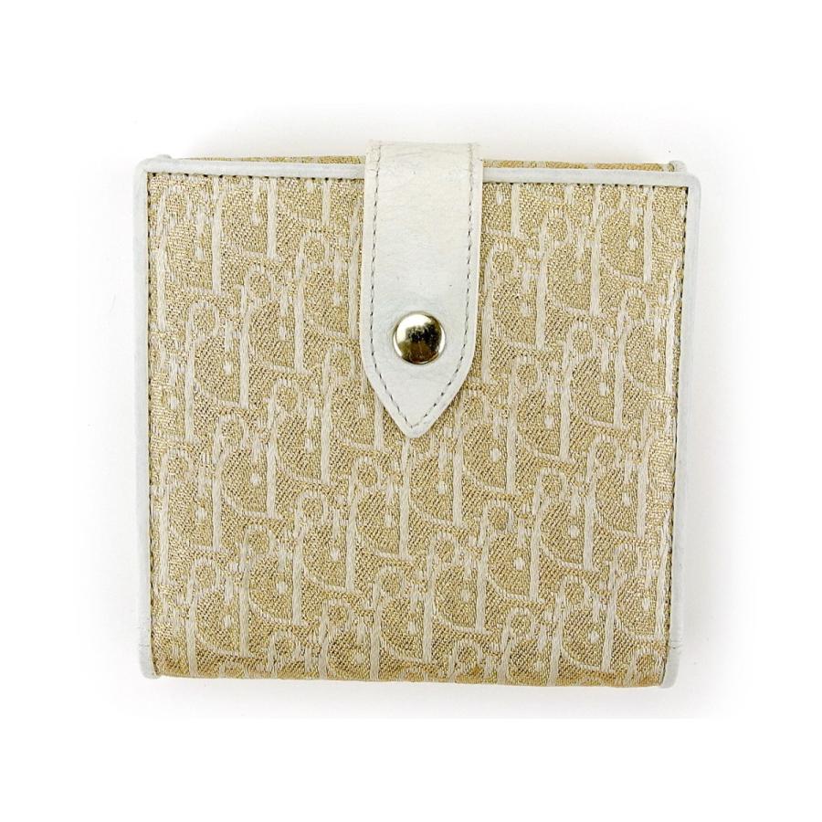 Christian Dior ディオール Wホック 財布 二つ折り レディース  