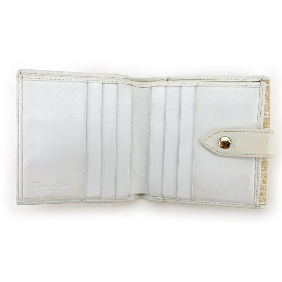 Dior ホワイトレザー 二つ折り財布