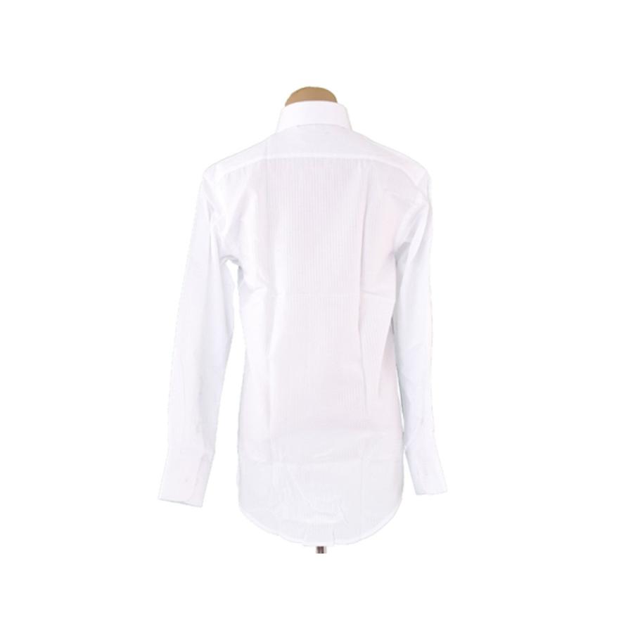 クラブマンチェスター ワイシャツ 形態安定 シャツ レディース ♯Sサイズ シャドウストライプ ホワイト 白 中古｜branddepot-tokyo｜02