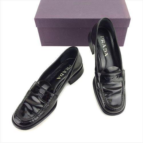 美しい プラダ ローファー シューズ 靴 ♯35ハーフ ペニーローファー PRADA, カメラ会館 c4491583