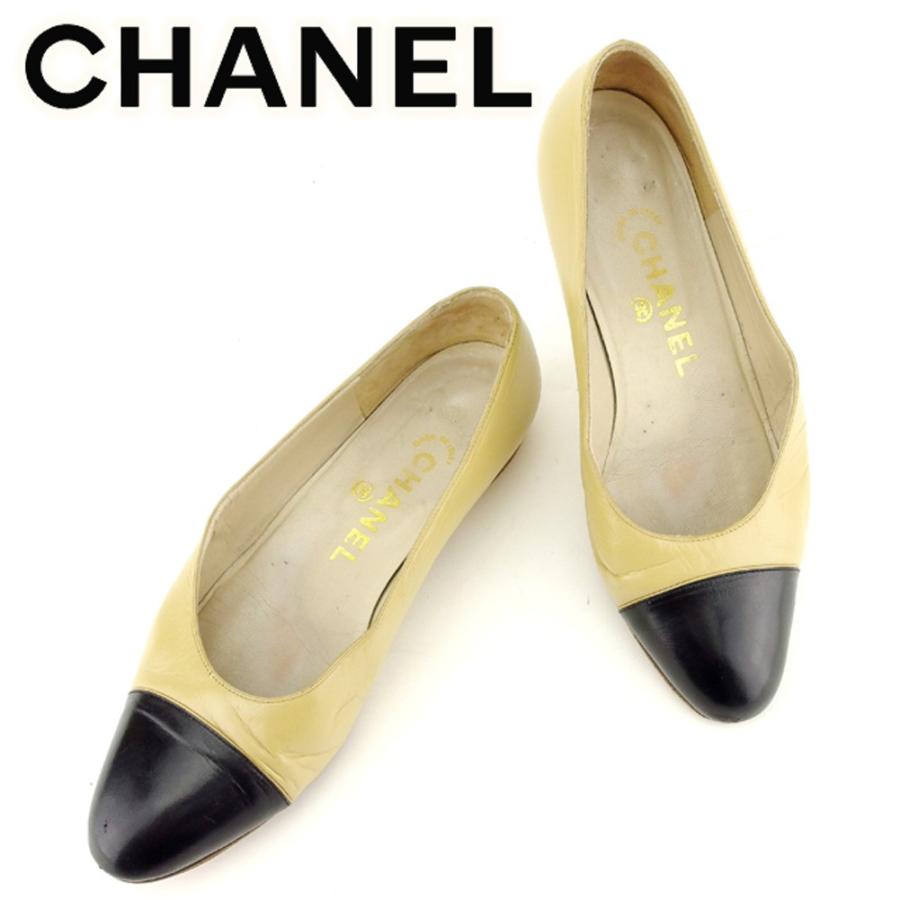 シャネル パンプス シューズ 靴 6 ラウンドトゥ バイカラー Chanel