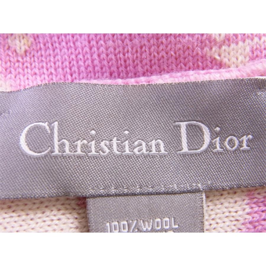 ディオール マフラー レディース リバーシブル トロッター ピンク