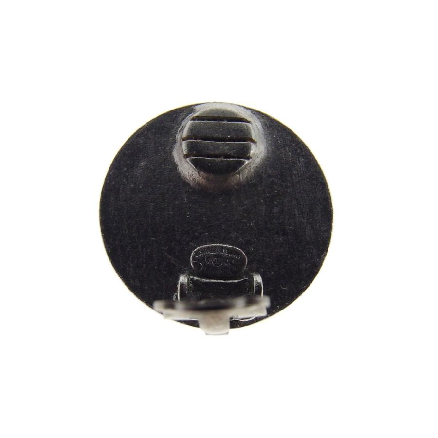【週末タイムセール★30％OFF】シャネル イヤリング アクセサリー レディース ラウンドフォルム 丸型 ロゴ ブラック シルバー 中古_5