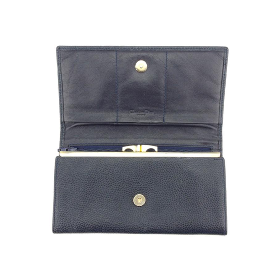 Christian Dior ディオール 長財布 がま口 ファスナー付き 財布 Christian Dior ディオール 長財布 がま口 ファスナー付き 財布
