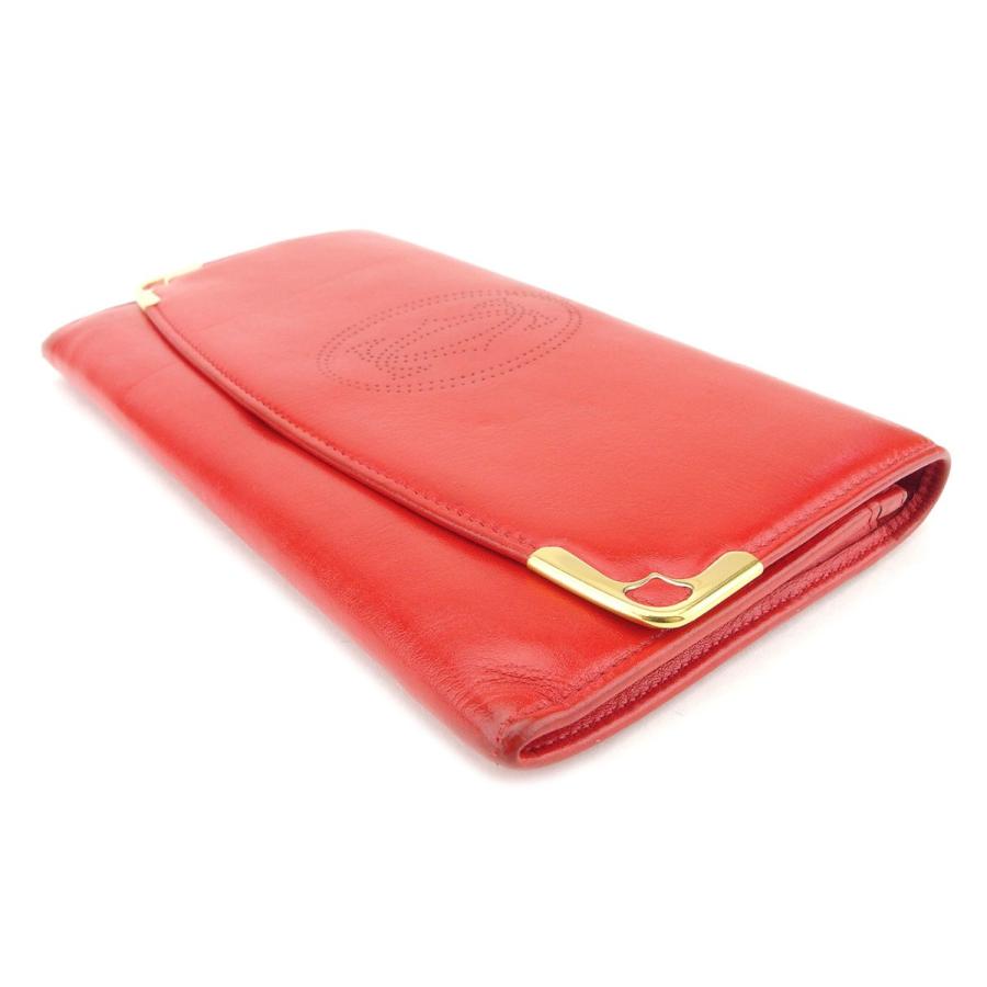 カルティエ 長財布 ファスナー付き 財布 レディース マルチェロ レッド