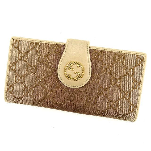 GUCCI グッチ 長財布 Wホック財布 レディース ダブルGスタッズ GG 