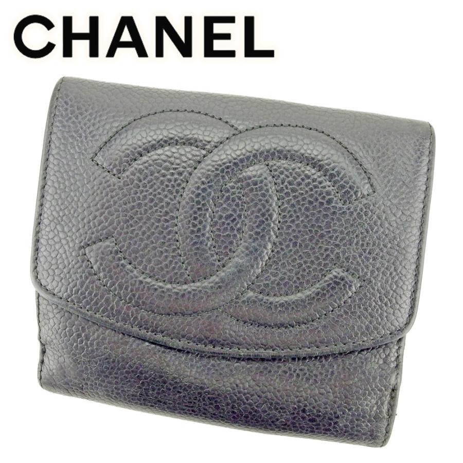 CHANEL シャネル Wホック財布 二つ折り 財布 レディース CHANEL シャネル Wホック財布 二つ折り 財布 レディース