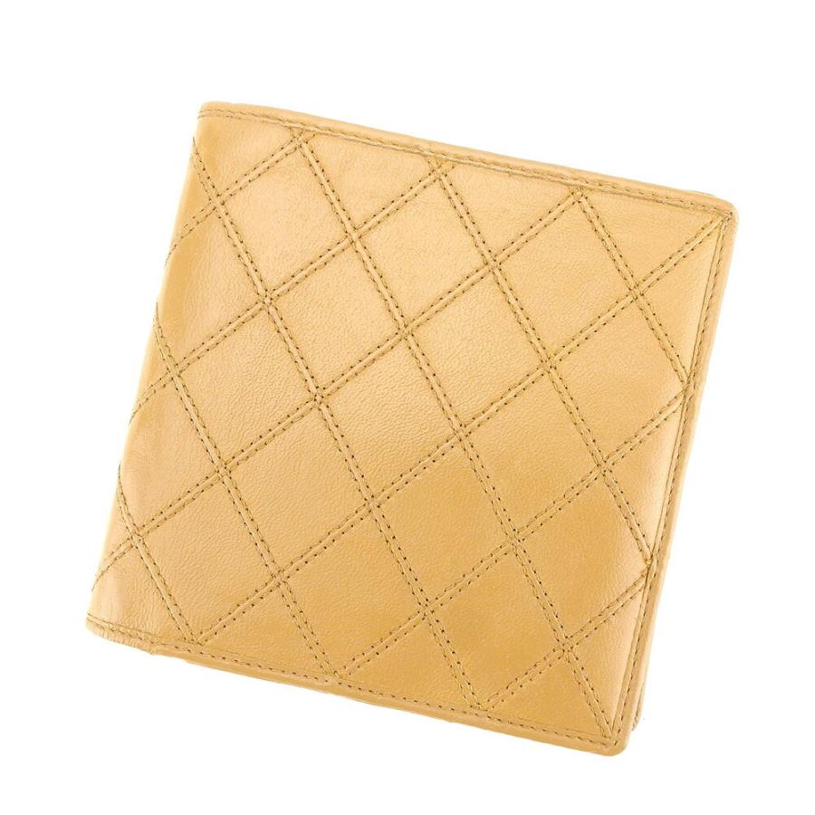 CHANEL 【30％クーポン】シャネル 二つ折り 財布 レディース