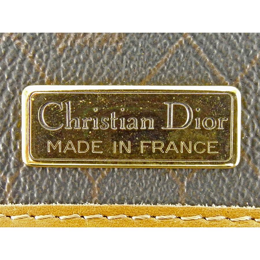 【30%OFFセール】ディオール 2WAY ショルダーバッグ チェーンショルダー レディース オールドディオール ロゴ柄 ブラック ブラウン ベージュ ゴールド 中古_7