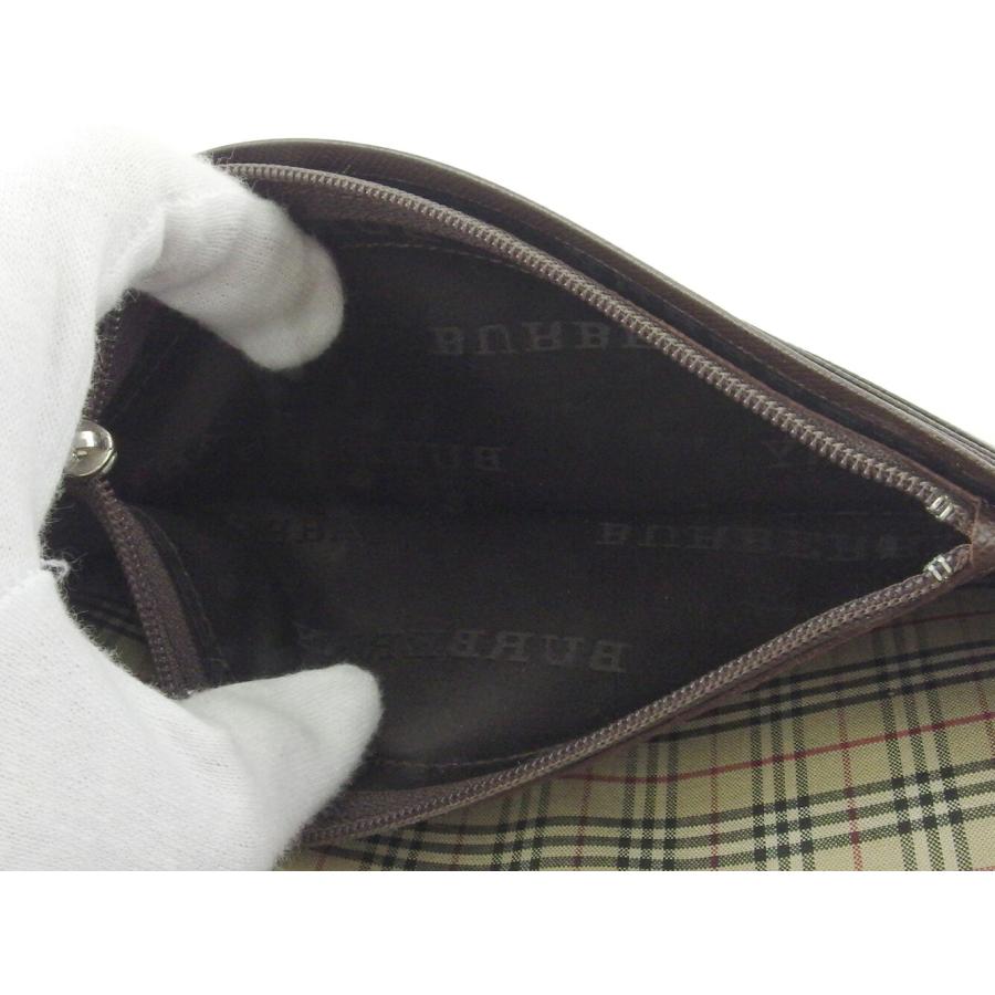 30%OFFクーポン】バーバリー BURBERRY 長財布 ロゴ ブラウン シルバー