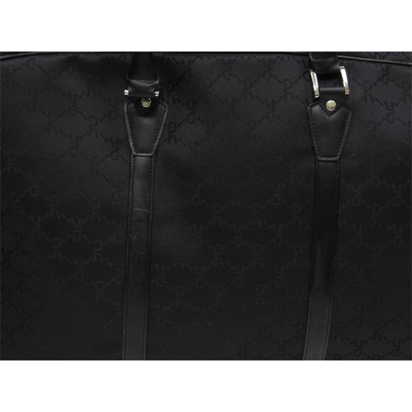 ロベルタ・ディ・カメリーノ Roberta di Camerino ボストンバッグ R柄 ブラック レディース 中古_3