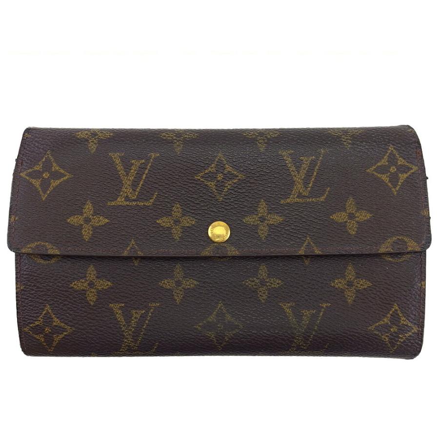 【X'masセール★30%OFF】ルイ・ヴィトン LOUIS VUITTON 長財布モノグラム ポシェット・ポルト・モネ・クレディ ダークブラウン×ベージュ レディース 中古 LOUIS VUITTON（ルイ・ヴィトン） 【30%OFFクーポン】ルイ・ヴィトン