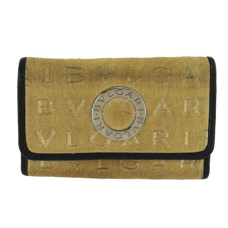 偉大な ブルガリ ラスト1点 キーケース 中古 Bvlgari レッタレ ロゴマニア メンズ レディース 6連キーケース 財布 帽子 ファッション小物