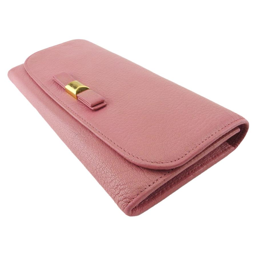 初売りSALE☆30%OFFクーポン】ミュウミュウ MIUMIU 長財布 リボン