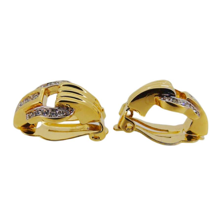ニナリッチ NINA RICCI イヤリング ラインストーン ゴールド レディース 中古_2