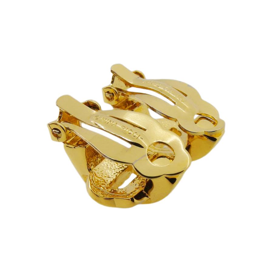 ニナリッチ NINA RICCI イヤリング ラインストーン ゴールド レディース 中古_6