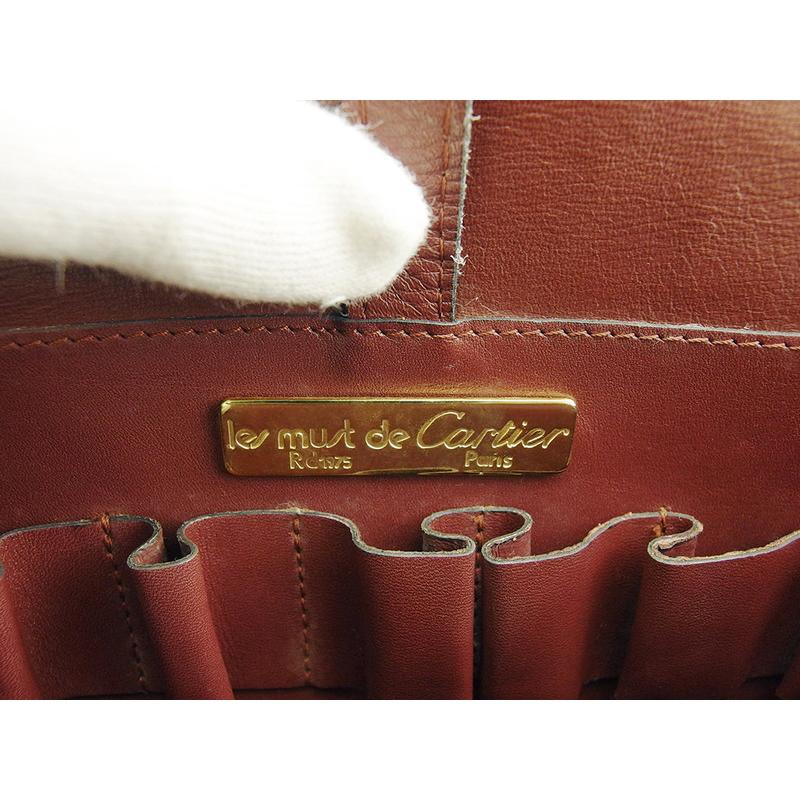 極美品✨カルティエ ショルダーバッグ 肩掛け 斜め掛け マストライン ギャラ付 Cartier（カルティエ） 【Xmasセール☆30%OFFクーポン】カルティエ