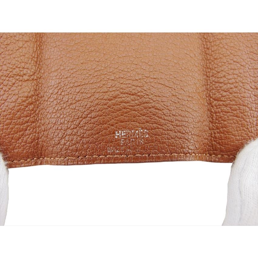 エルメス HERMES キーケース セリエ エチュイクレ6 ブラウン×シルバー レディース 中古_6