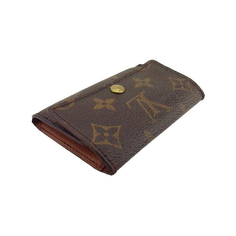 ルイ・ヴィトン LOUIS VUITTON キーケース モノグラム ミュルティクレ6 ブラウン ベージュ ゴールド レディース 中古_2