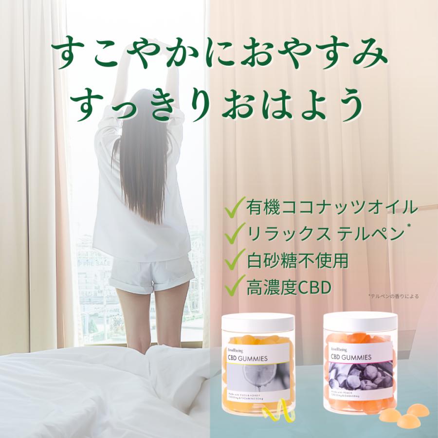&well being 高濃度 CBD グミ サプリ 1粒CBD50mg 3000mg GABA