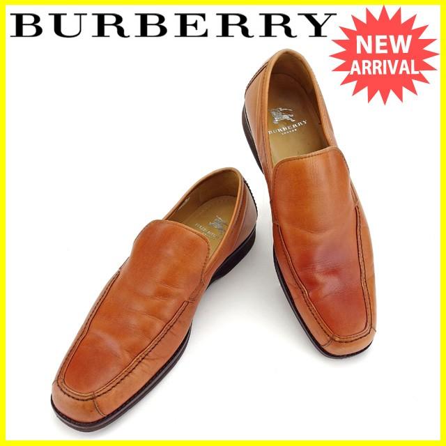バーバリー BURBERRY シューズ 靴 メンズ ♯25ハーフ スクエアトゥ 中古 人気 セール L1215｜branddepot
