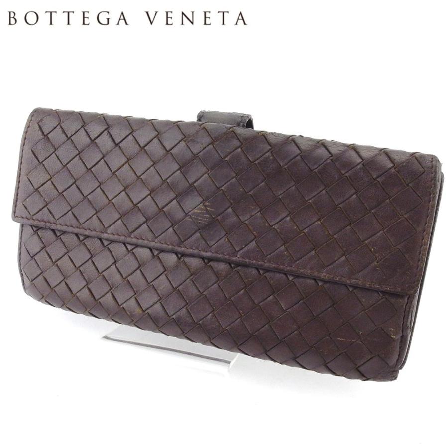 ボッテガ ヴェネタ 長財布 Wホック 財布 レディース メンズ イントレチャート Bottega Veneta 中古 L29 Brand Depot 通販 Yahoo ショッピング
