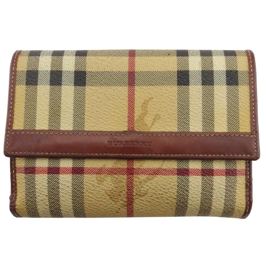 BURBERRY バーバリー 長財布 ノバチェック ブラウン×ノバ