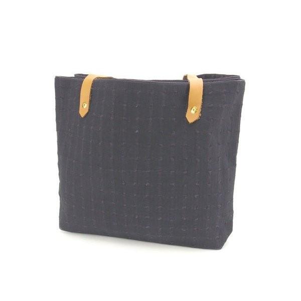 エルメストートバッグアメダバカバドゥポッシュネイビー