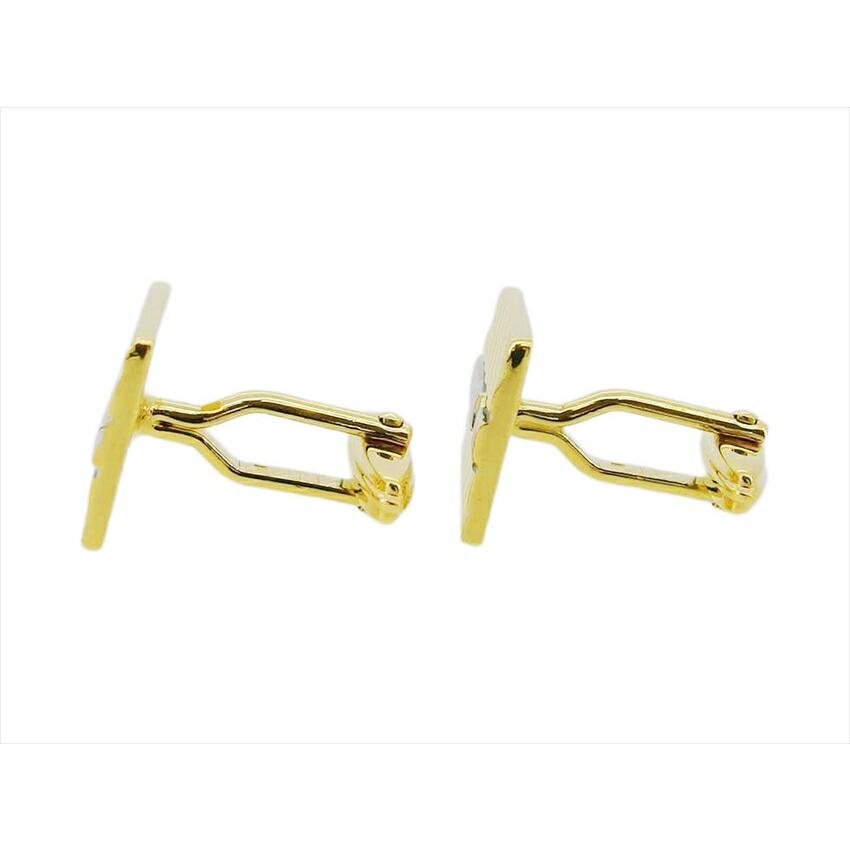 ダンヒル Dunhill カフス 2アイテムセット dマーク スウィヴル式　ワニロ式 ゴールド シルバー レディース 中古_3