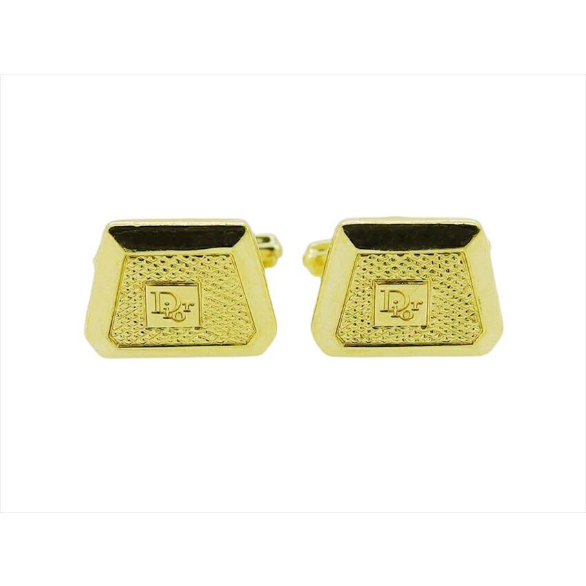 ディオール Dior カフス ロゴ スウィヴル式 ゴールド レディース 中古_1