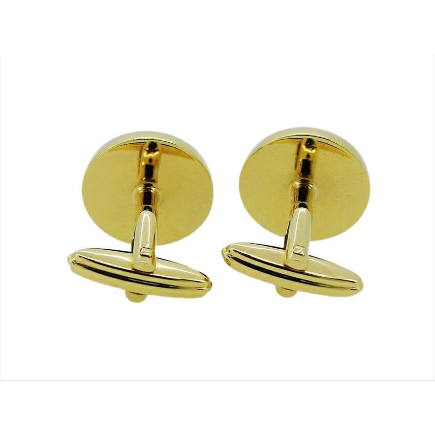 ダンヒル Dunhill カフス dマーク スウィヴル式 ゴールド ブラック レディース 中古_4