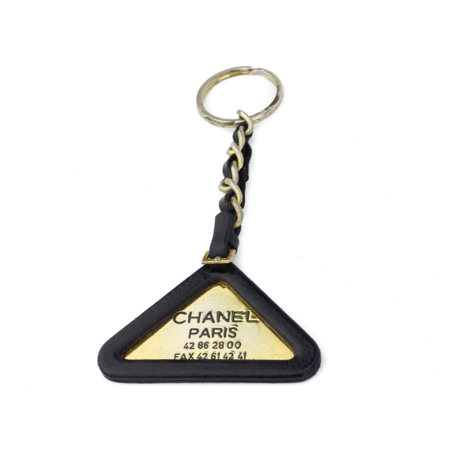 ラスト1点 シャネル キーホルダー キーリング レディース メンズ オールドシャネル トライアングル Chanel 中古 T Brand Depot 通販 Yahoo ショッピング