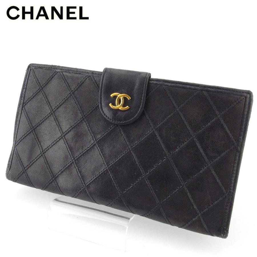 ラスト1点 シャネル 長財布 がま口 財布 レディース メンズ オールドシャネル ビコローレ Chanel 中古 T T Brand Depot 通販 Yahoo ショッピング