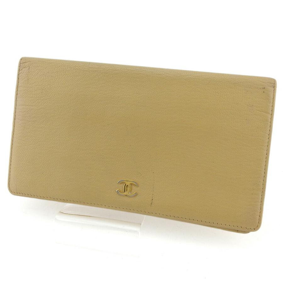 ラスト1点 シャネル 長財布 Chanel ファスナー付き 中古 財布 オールドシャネル レディース メンズ Chanel