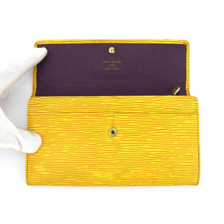 ルイヴィトン エピ ポシェット ポルトモネ クレディ 二つ折り 長財布 イエロー LOUIS VUITTON（ルイ・ヴィトン） 長財布 エピ ポシェットポルトモネ