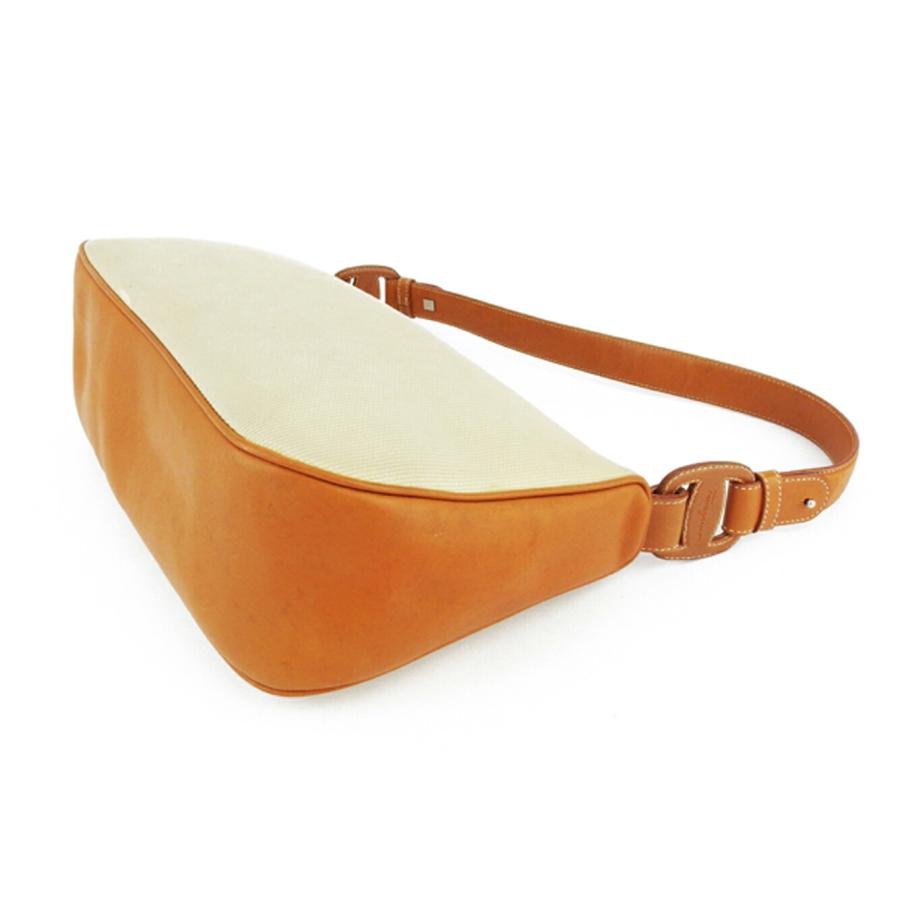 サルヴァトーレフェラガモ Salvatore Ferragamo ショルダーバッグ ヴァラ ベージュ ライトブラウン シルバー レディース 中古_2
